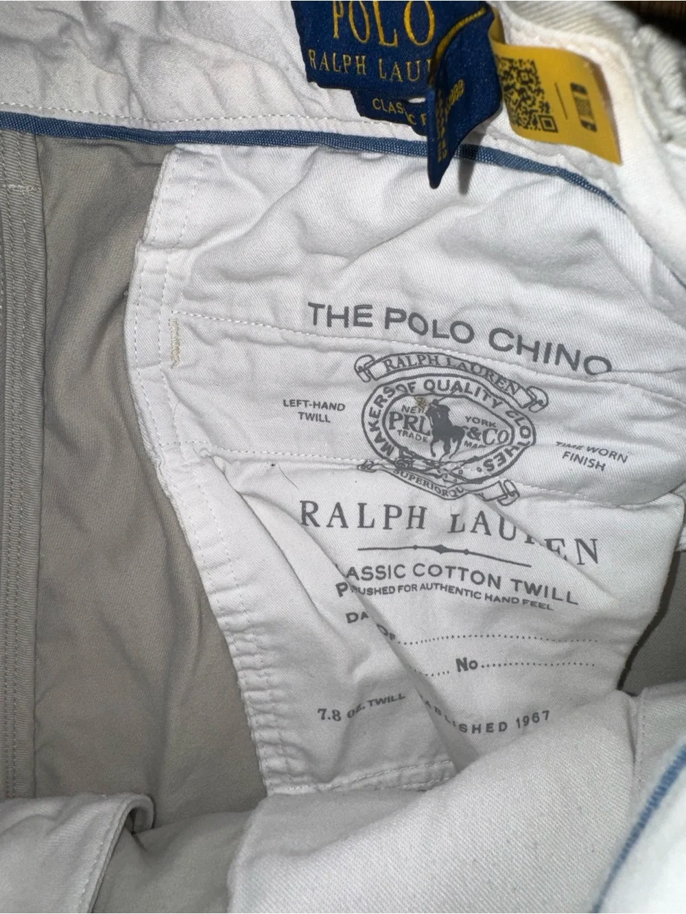 Polo Ralph Lauren Bedford Flat Front Khaki Pants Men’s Classic Fit Chino 34x30